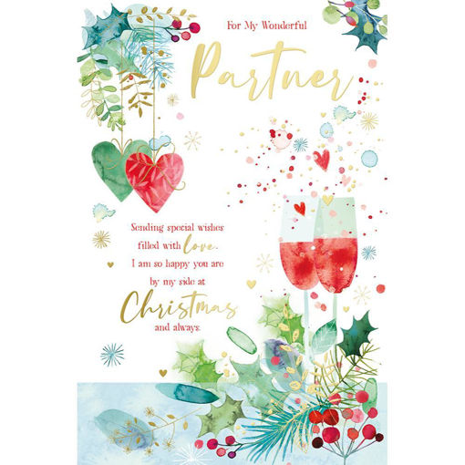 Picture of FOR MY WONDERFUL PARTNER CHRISTMAS CARD